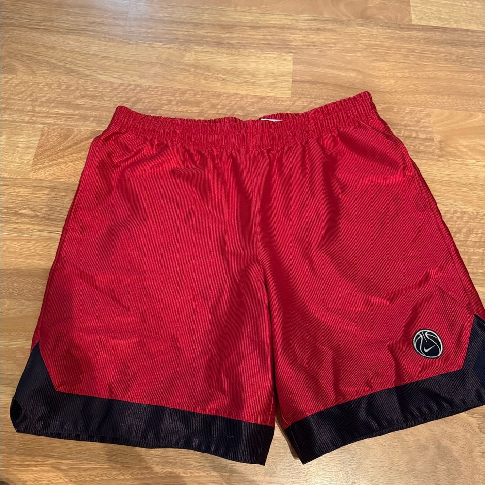 Men’s Nike Red and Black Athletic Shorts